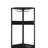 Corner Wine Cabinet with LED Lights Power Outlets Glass Holder Adjustable Shelves-183129700