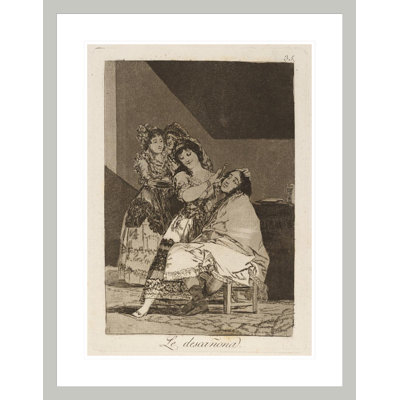 Le descana. (Elle le moque de lui.) Par Francisco de Goya - Impression sur toile