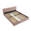 Structure de lit tapissier avec grand lit en chenille par RIDGEPOLE, rose-1023005271