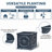 Decorative High Extra Large Square Concrete Planter / Plant Pot For Indoor And Outdoor-1675003434-1675003429