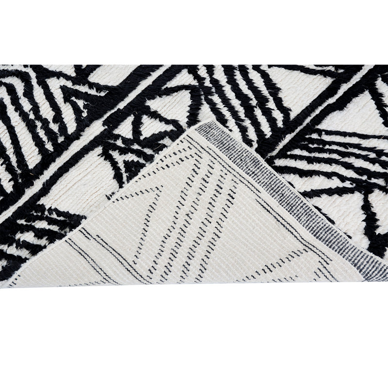 Wool Moroccan Area Rug, Rectangle 9' x 12'
