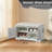 28.74"Shoe Storage Bench with 2 Door Cabinet, Entryway Bench with  White Shoe Storage, Shoe Bench with Cushion