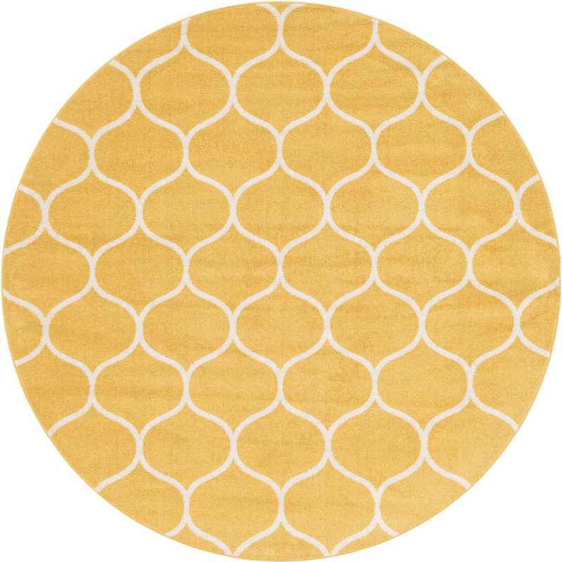 Tellaro Abstract Indoor Rug, Round 8'