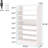 25.59" Width  White Shoe Rack