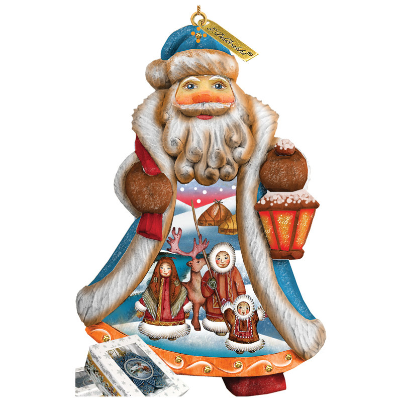 Derevo 4'' Handmade Hanging Figurine Ornament