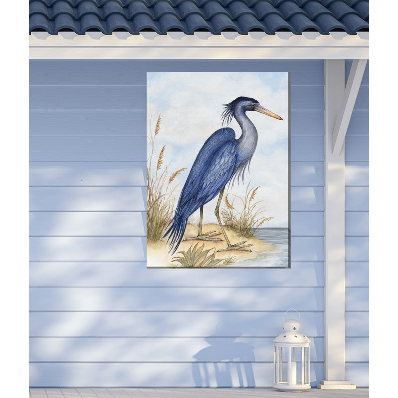 Art extérieur grand héron bleu
