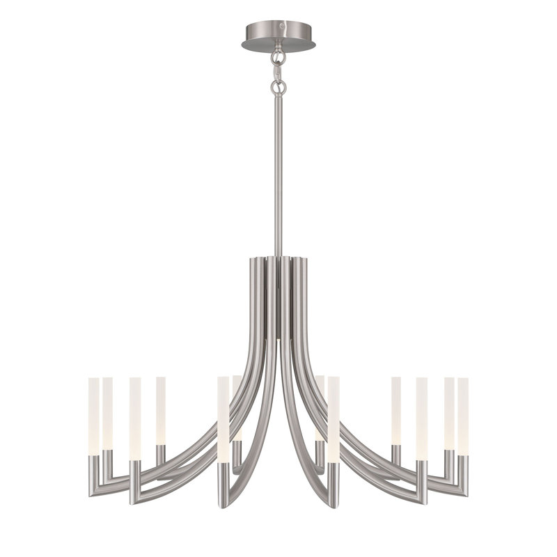 Lustre 36 po Olette, Nickel brossé