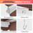 Gymax 96'' W x 5'' D Fabric Cover Retractable Freestanding Awning-71106123-71106124