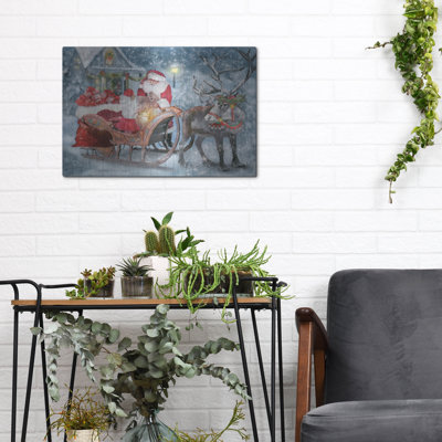 'Santa's Little Helper' by Bluebird Barn, Metal Wall Art
