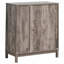 Armoire à vin en acacia patiné avec 2 portes