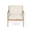 Ensemble de conversation d'extérieur en bois avec 2 chaises de club de patio contemporaines avec coussins d'eau et conception de 2 lattes de style pour le jardin