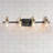 4-Light Modern Minimalist Dimmable Bathroom Vanity Light With Seeded Shade
