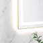 Miroir d'appoint de salle de bain 20 po x 28 po à DEL en aluminium-1032084526-1032084529-1032084527