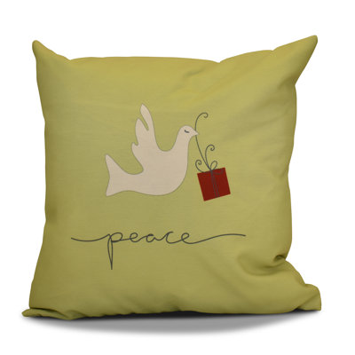Coastal Christmas Reversible Throw Pillow