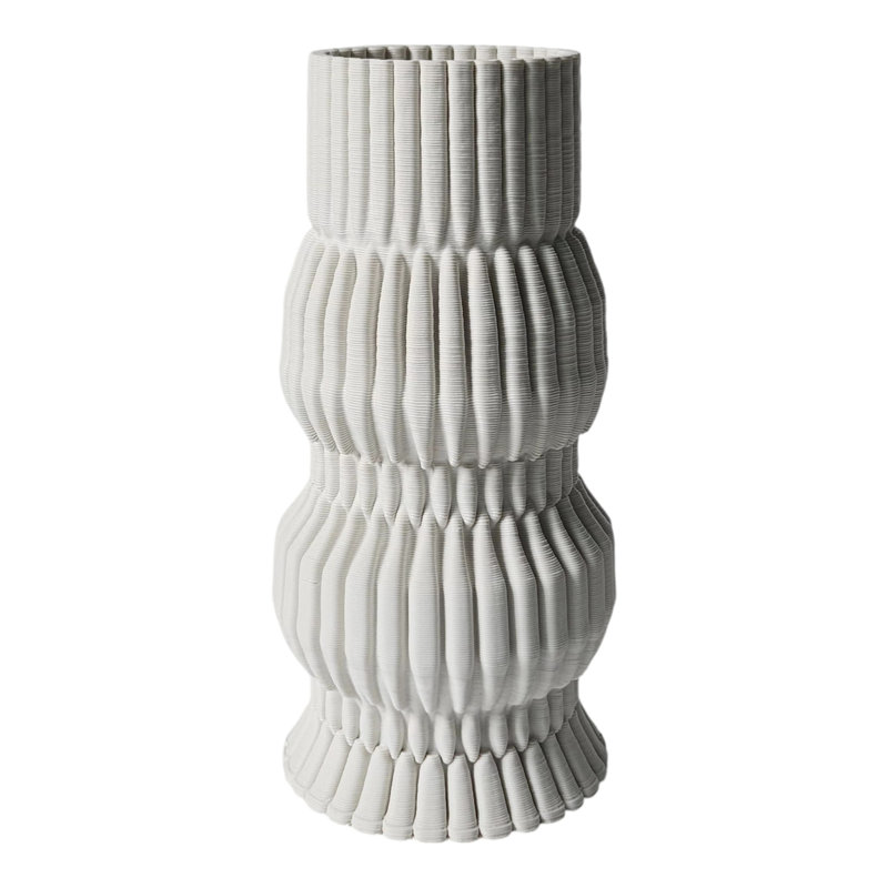 Vase en grès, H 11 po x l 5 po x P 5 po