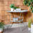 Graddy 31.5" Outdoor Half Moon Console Table-176278212