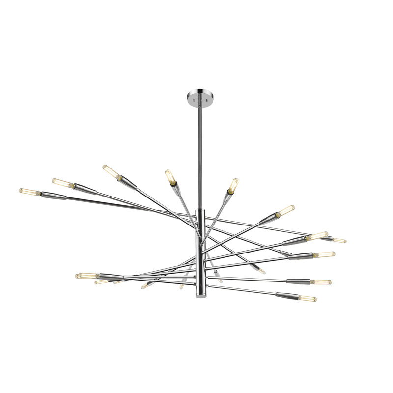 Stapleford 20 - Light Dimmable Tiered Chandelier, Chrome