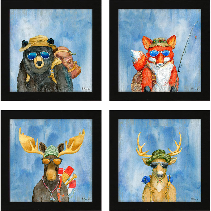 Scout Camp S / 4, impression encadrée sur papier 4 pièces