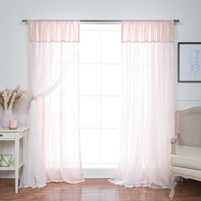 Rideaux extra-fin couleur unie avec passe-tringle Duluth