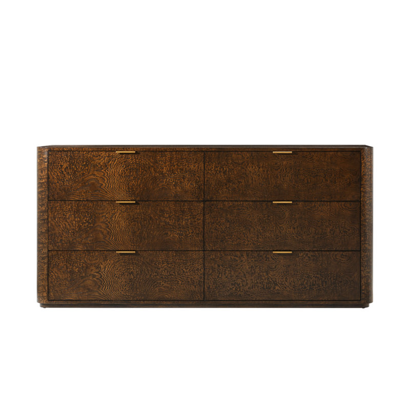 Commode double 6 tiroirs Kesden