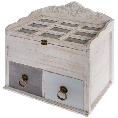 Wood Jewellery Box + Drawers