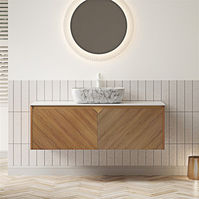 Meuble-lavabo flottant avec lavabo