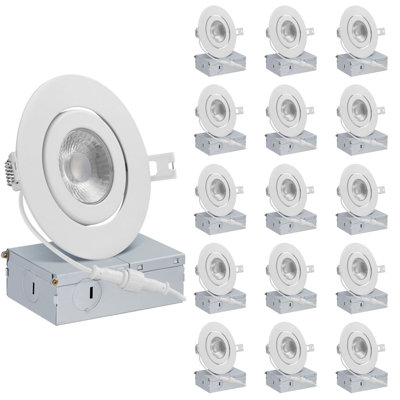 4'' Dimmable IC Rated LED Canless Recessed Lighting Kit