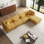 4 Seater Corduroy Corner Sofa -1346980362