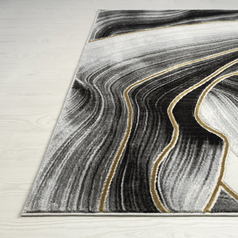 Kafia Abstract Rug, Rectangle 5'3" x 7'6"