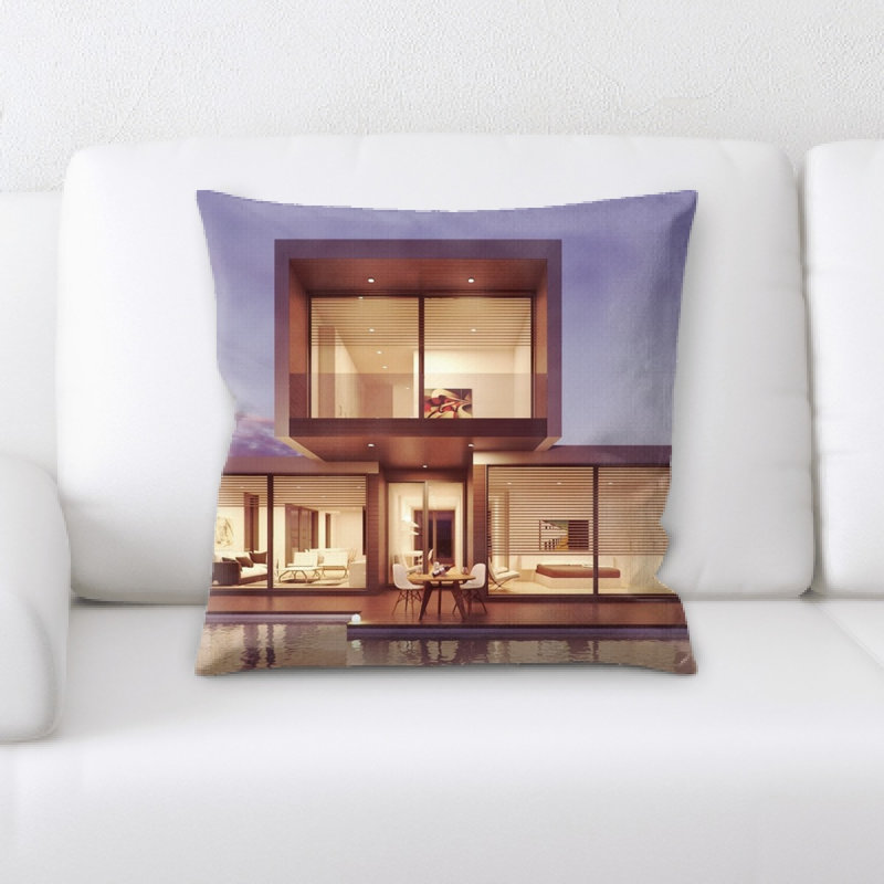Microsuede Throw Pillow