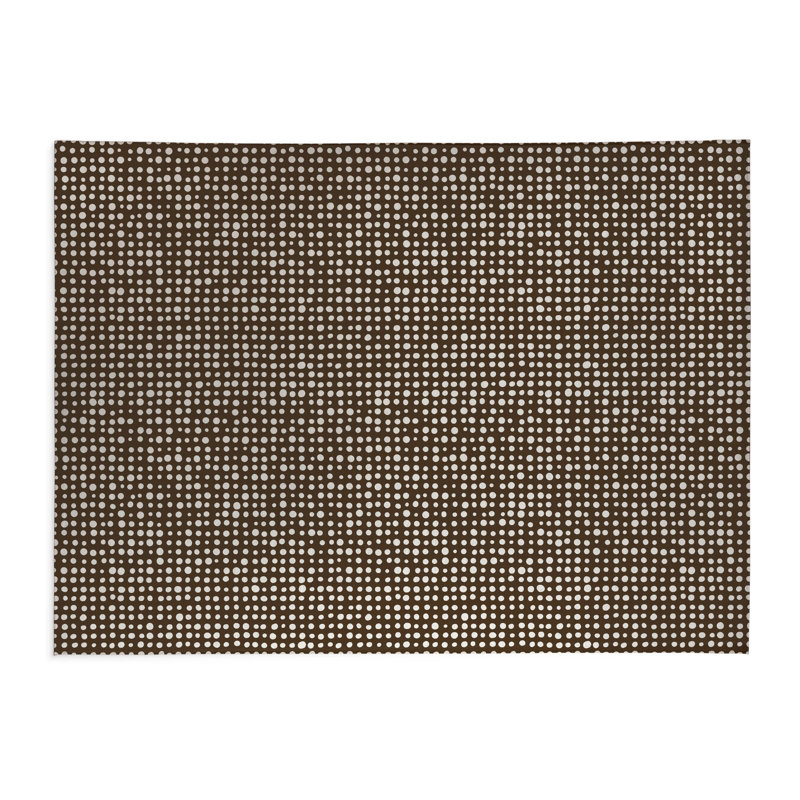 Tapis de cuisine à profil bas, Brun moka, Rectangle 5 pi x 7 pi
