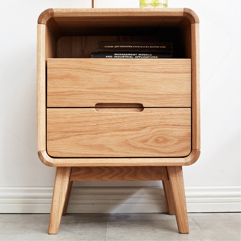 Armoire de chevet en bois massif Pure