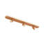 Luminaire sur rail ovale 3 lumières à grain de bois avec têtes rotatives-123030574