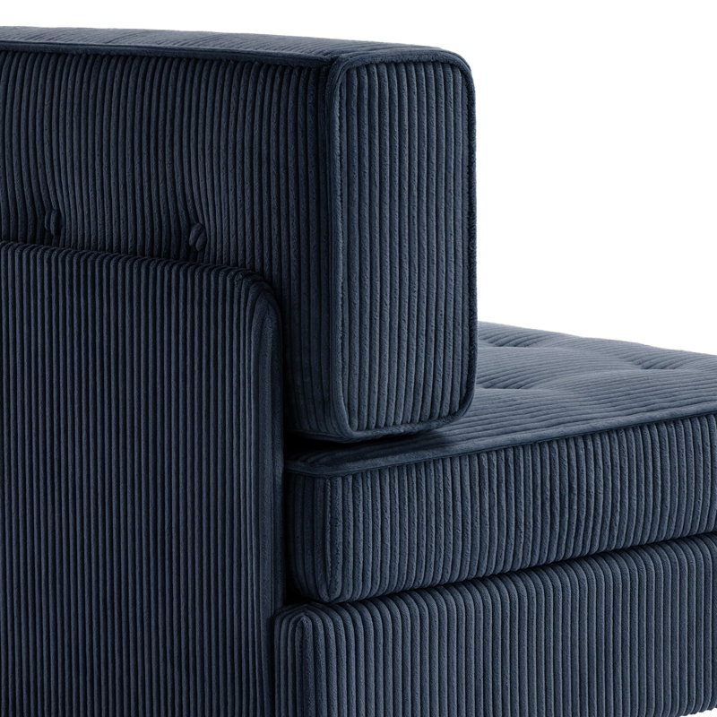 Upholstered Accent Chair, Navy