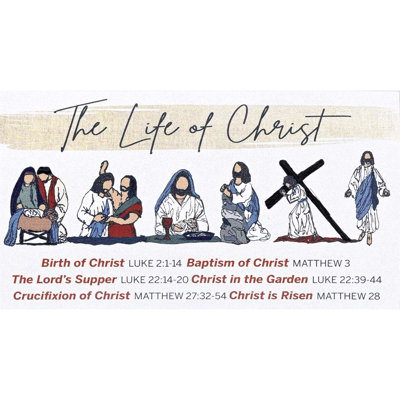 Magnet The Life Of Christ 5x2.75