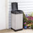 Keter Rockford 39 Gallon Manual Lift Waste And Recycling Trash Bin With Drip Tray Made of Durable Weather-resistant Resin - Grey-29557309