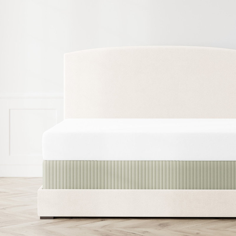 Charmeuse Box Spring Cover, Queen, Frost