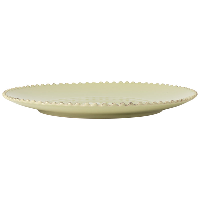 Pearl Stoneware Chargers, Lily Green