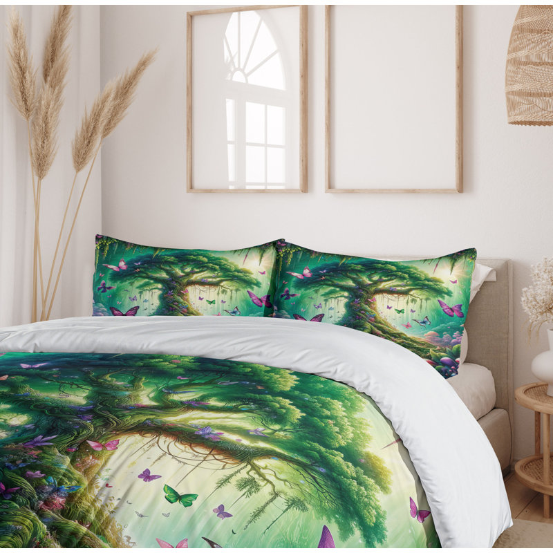 Nature Duvet Cover, Queen Duvet Cover + 2 Standard Shams