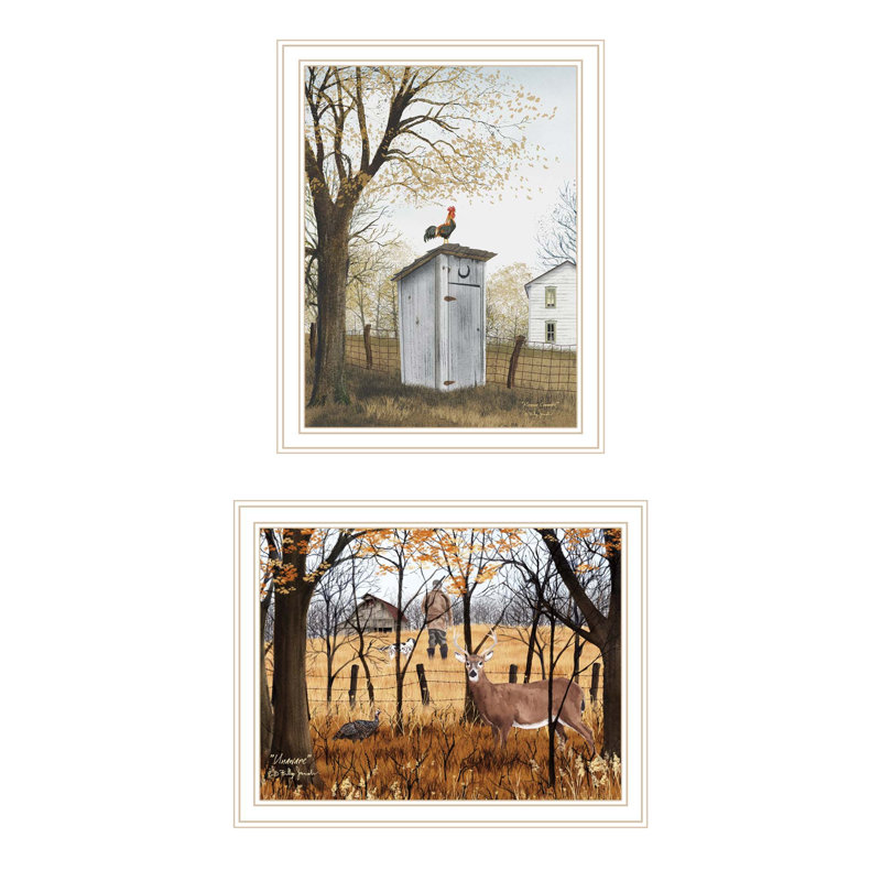 Art mural encadré 2 pièces 2 pièces, Blanc