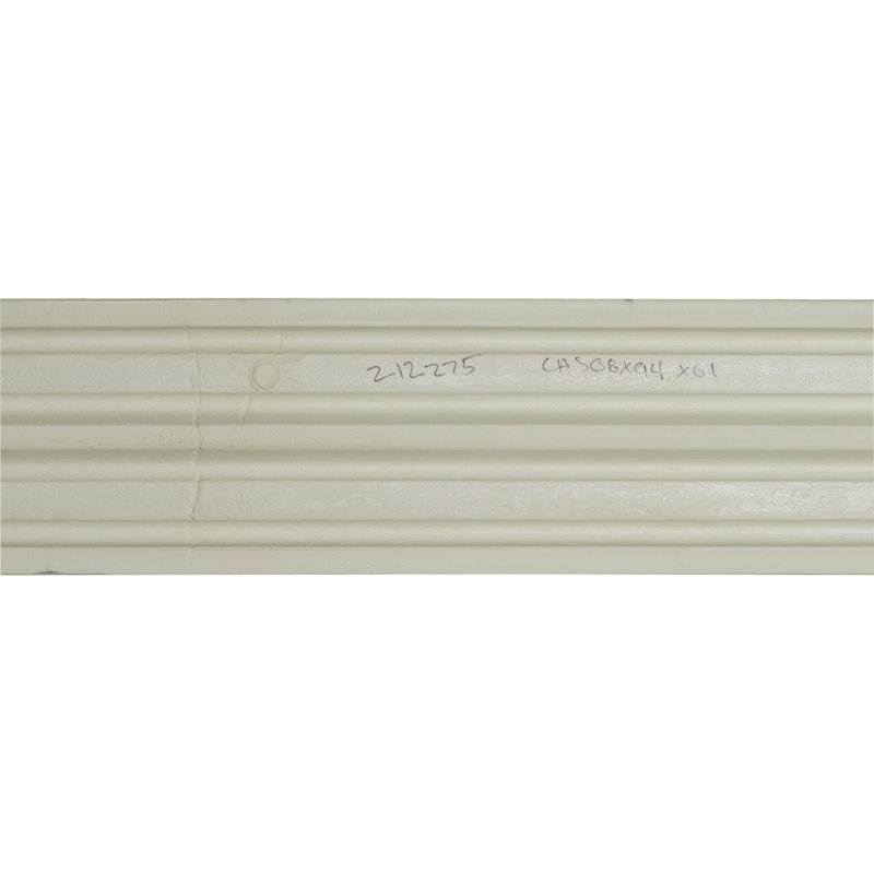 94.5" White Polyurethane Fluted Crown Molding