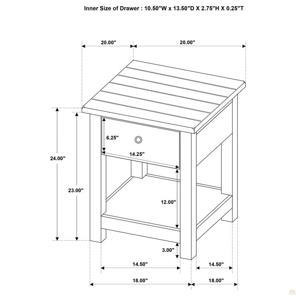Dimensions du produit