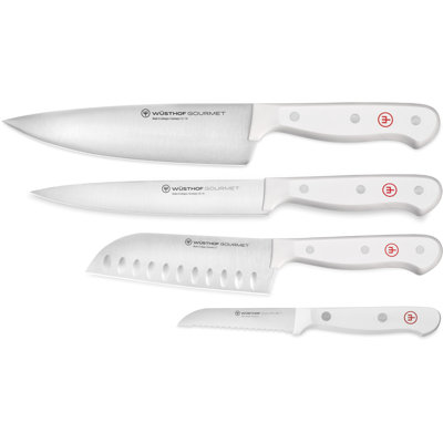 WÜsthof Gourmet White 4-pc Asian Knife Set