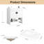 Meuble-lavabo pour salle de bain avec lavabo simple, meuble-lavabo sous-comptoir moderne avec double tiroir, meuble-lavabo sur pied autoportant, bois d'ingénierie-112367341