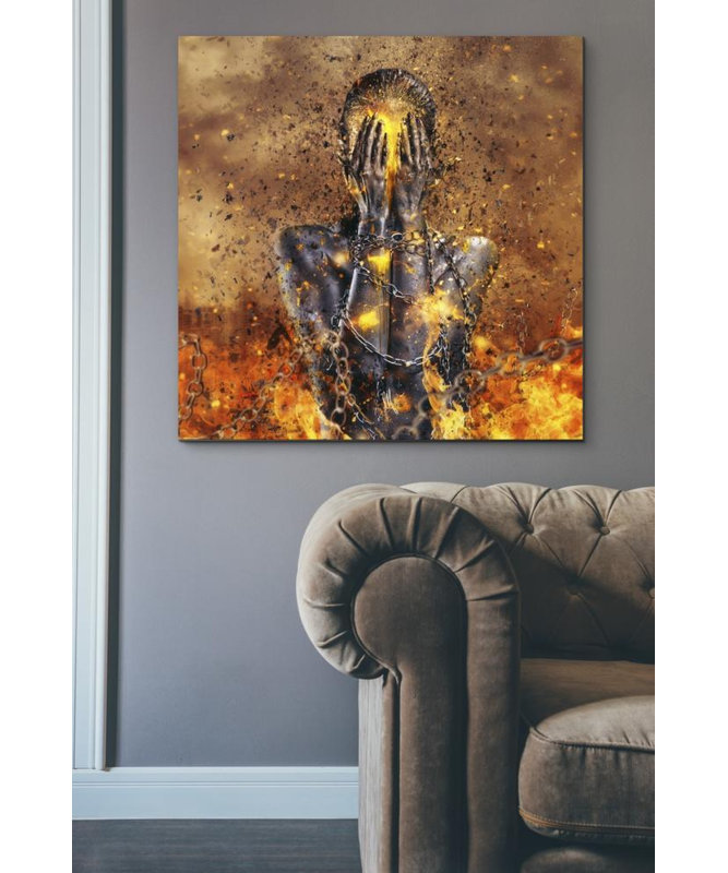 «Through Ashas Rise» par Mario Sanchez Nevado, art mural sur toile, H 37 po x l 37 po x P 1,5 po