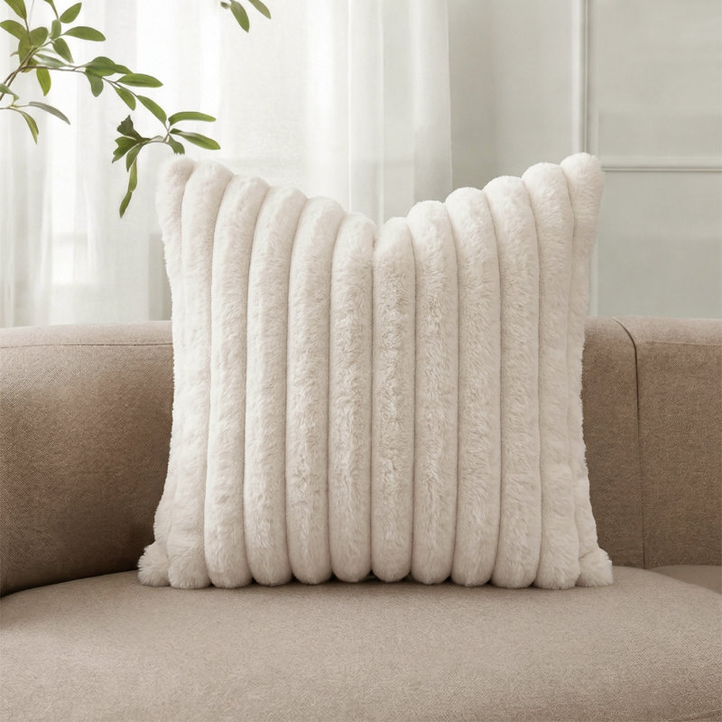 Coussin 18 po, Jaune crème