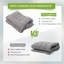 Gray Plaid Beach Lounger Cushion-2035583623