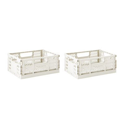 3 Sprouts - Recycled Plastic Crates - Pack of 2 - Medium