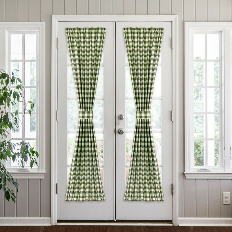 Ikuhiro Semi Sheer Curtain Single Panel, 25" W x 72" L, Sage