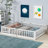 Floor Platform Bed With Fence Guardrails And Door-2006606179-2009954388